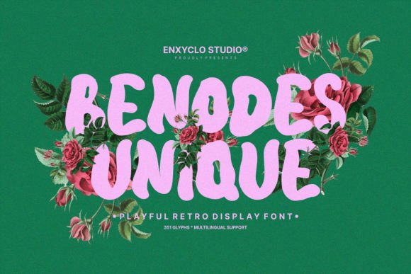 Benodes Unique: The Retro Display Font for Bold Campaigns
