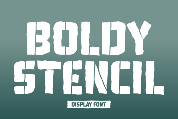 Boldy Stencil Typeface for Modern Web Design