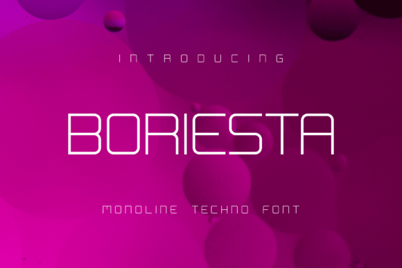Boriesta: A Thin Sans Serif Font for Tech