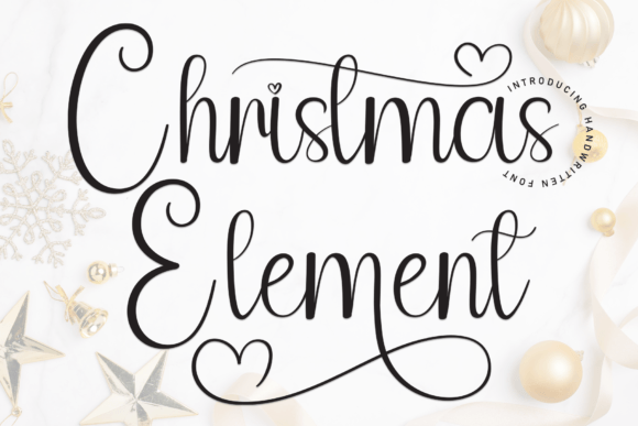 Christmas Element: A Sweet Handwritten Font for Branding