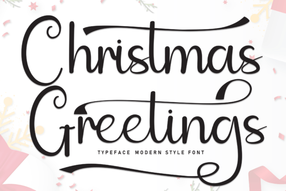 Christmas Greetings Font: A Sweet Script for Branding