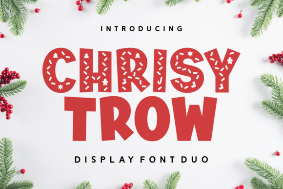 Chrisy Trow: A Festive Typeface for Holiday Branding