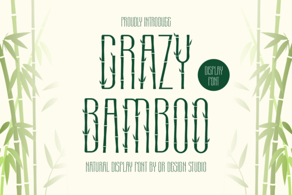 Crazy Bamboo Display Font for Editorial Design