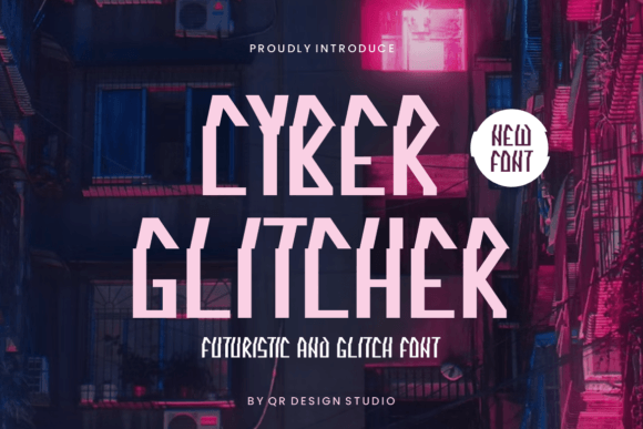 Cyber Glitcher: A Whimsical Display Font for Makers