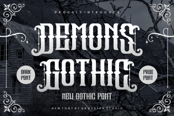 Demons Gothic Font for Bold Craft Designs
