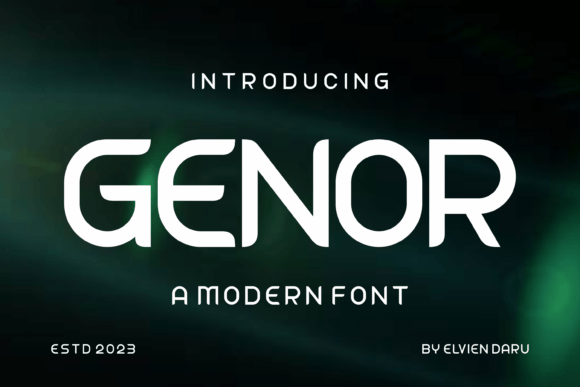 Genor: The Unique Display Font for Modern Branding