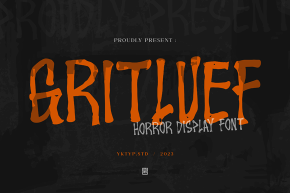 Gritluef: A Horror Display Font for Spooky Designs