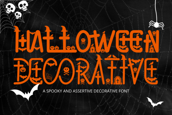 Halloween Decorative Font for Spooky Web Design