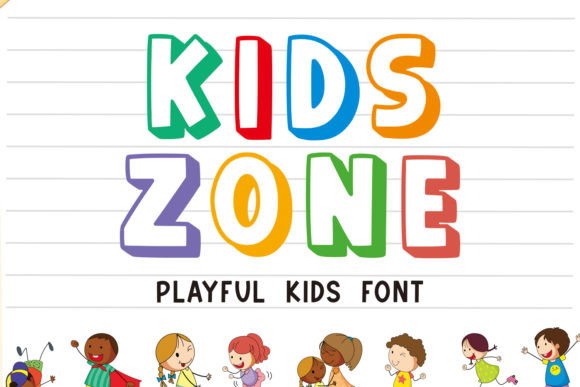 Kidszone Font: Playful Display Type for Makers