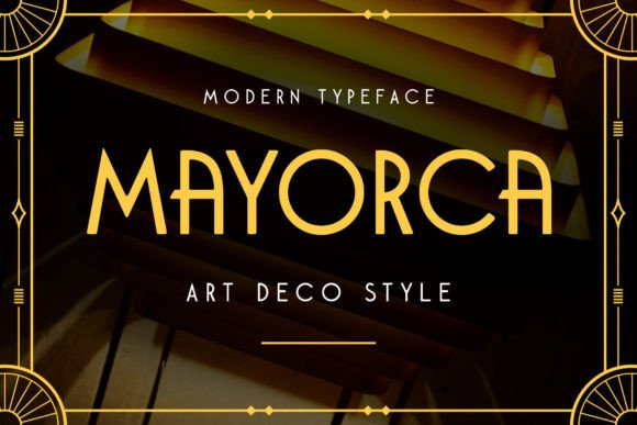 Mayorca Font for Elegant Art Deco Crafts