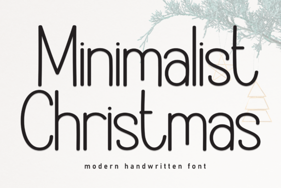 Minimalist Christmas Font for Branding