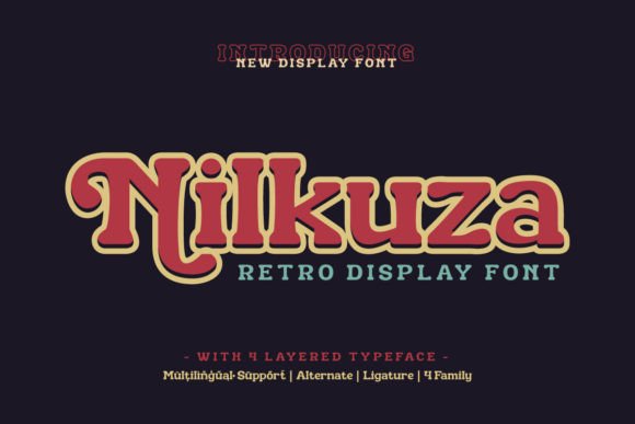 Nilkuza Typeface for Handmade Branding