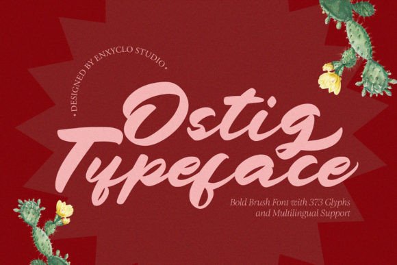 Ostig: The Bold Brush Font for Editorial Impact