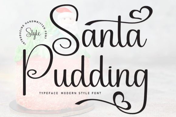 Santa Pudding Font for Web Design