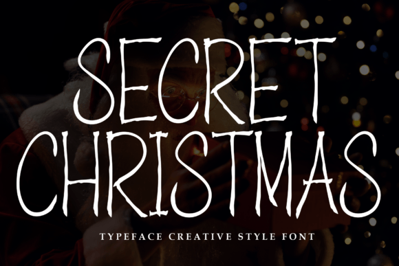 Secret Christmas Font for Editorial Design