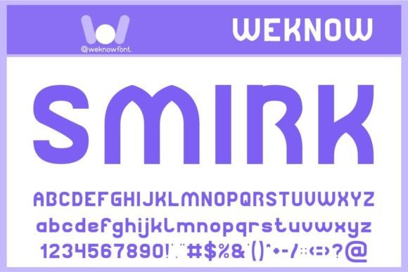 Smirk: A Bold Sans Serif Typeface for Modern Web Design