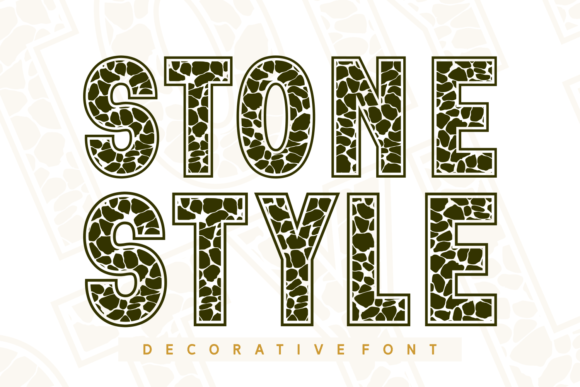 Stone Style Typeface for Earthy Branding