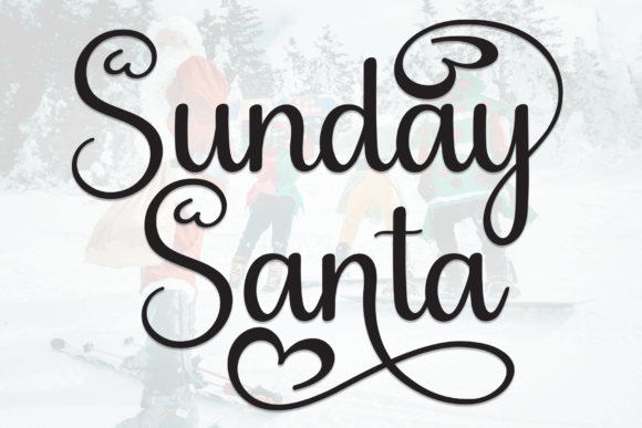 Sunday Santa: A Sweet Handwritten Typeface for Editors