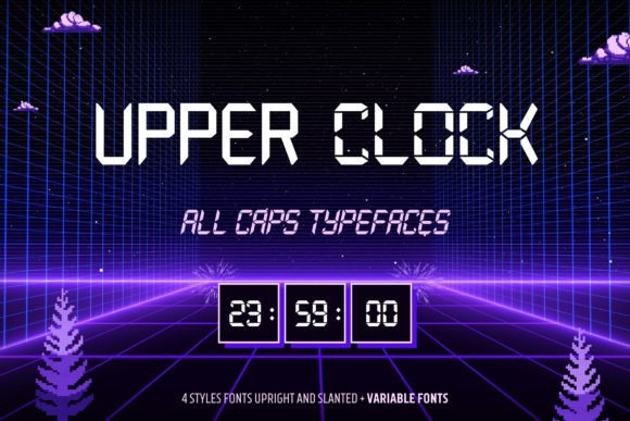 Upper Clock: A Premium Display Font for Modern Editorial Design