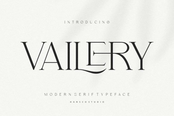 Vailery: A Modern Serif Font for Elegant Branding